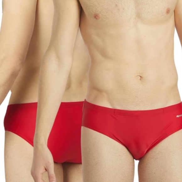 SPORTI mens red hydrolast water polo briefs swim trunks bottoms size 30 NWT - Picture 6 of 9